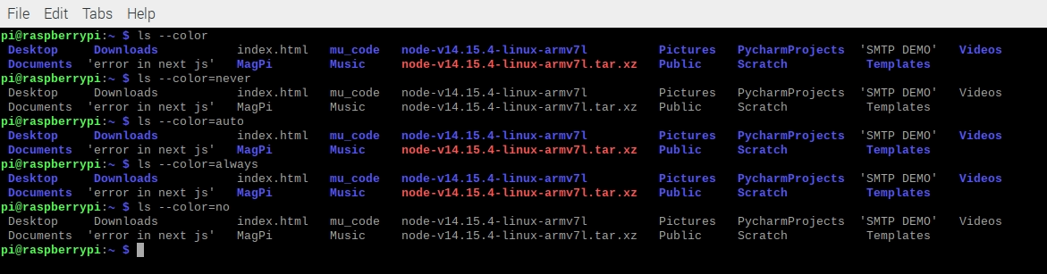 output some valid example in the color flag